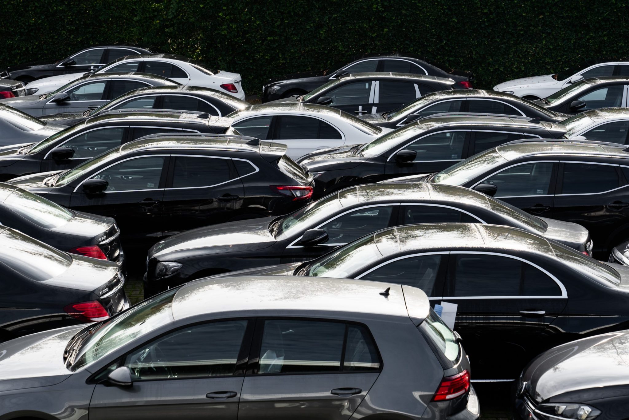 Carpark filled with cars from network4cars