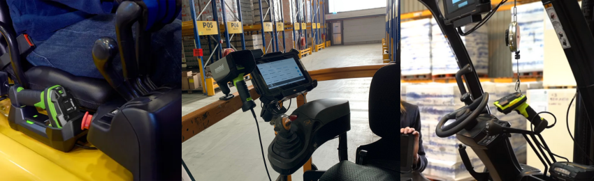 Scannen vanuit heftruck vehicle dock