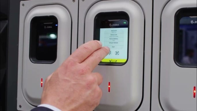 Podloc Smart Locker Zebra barcode scanner